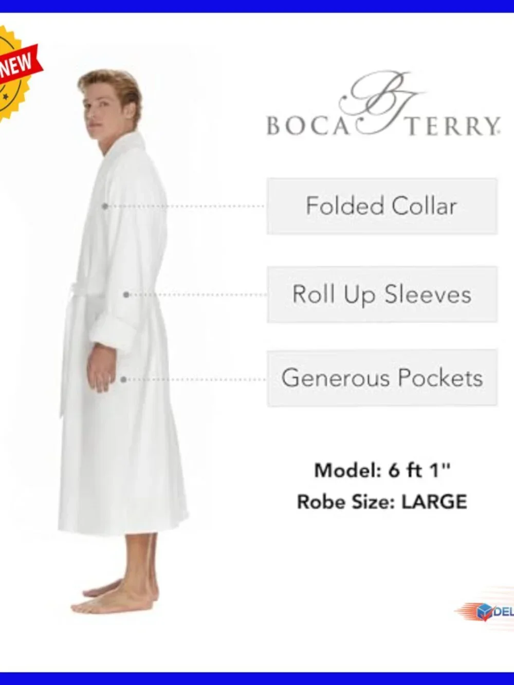 Luxury Plush Microfiber Robe for Men with Pockets Shawl Collar